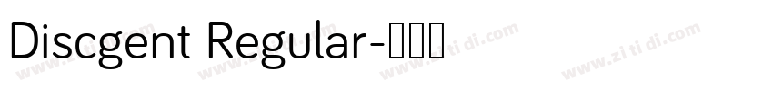 Discgent Regular字体转换